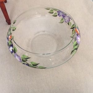 Vintage Kate Callaghan’s hand painted glass bowl